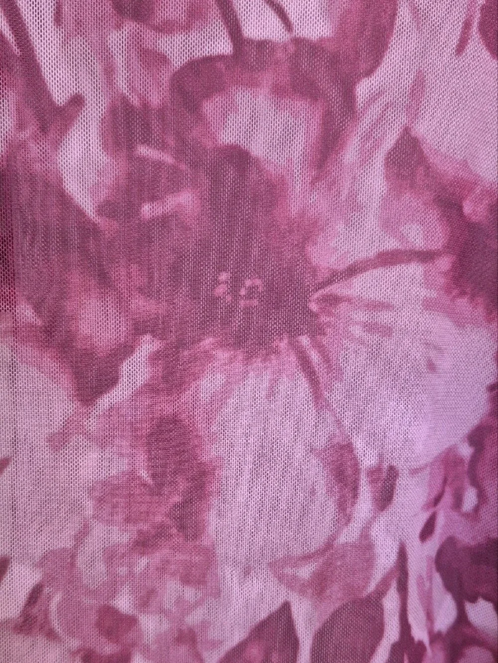 Streetwear Society Pink Floral Sheer Button-Down Top - Picture 5 of 5